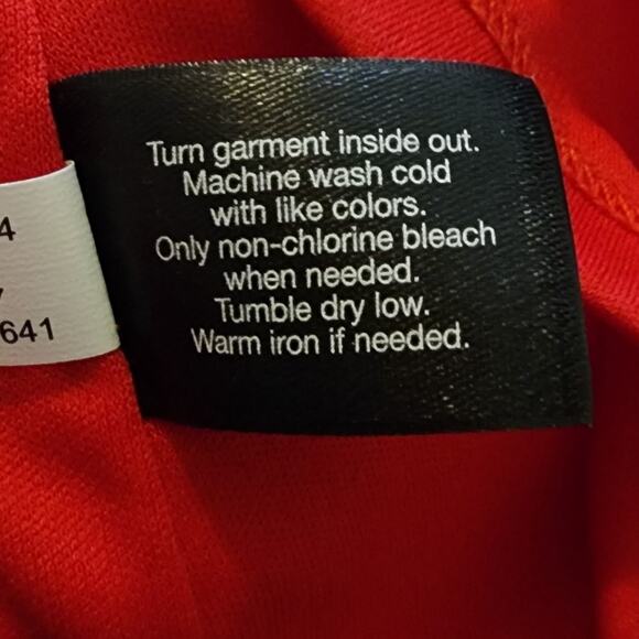 Lane Bryant red high low toga ruffled back flowy chiffon dress plus size 18/20 - Picture 8 of 9